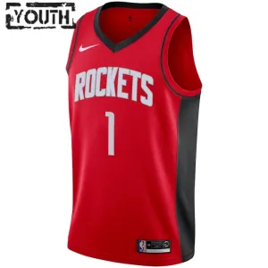 Nike Houston Rockets Jabari Smith JR 1 Trikot Icon Edition Swingman Rot Für Kinder