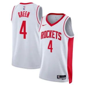 Nike Houston Rockets Jalen Green 0 Trikot Association Edition Swingman Weiß Für Herren