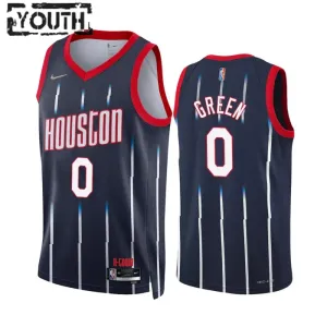 Nike Houston Rockets Jalen Green 0 Trikot City Edition 22/23 Swingman Navy Für Kinder