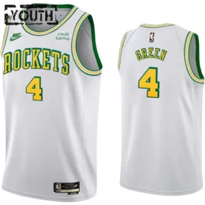 Nike Houston Rockets Jalen Green 0 Trikot Classic Edition 22/23 Swingman Weiß Für Kinder