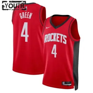 Nike Houston Rockets Jalen Green 0 Trikot Icon Edition Swingman Rot Für Kinder