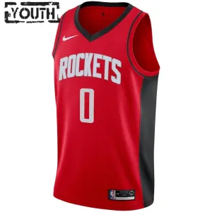 Nike Houston Rockets Jalen Green 0 Trikot Icon Edition Swingman Rot Für Kinder