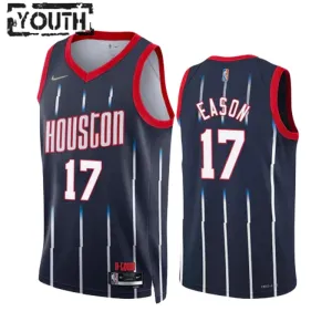 Nike Houston Rockets Tari Eason 17 Trikot City Edition 22/23 Swingman Navy Für Kinder