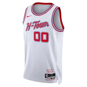 Nike Houston Rockets Trikot Personalisiert City Edition 23/24 Swingman Weiß Für Herren