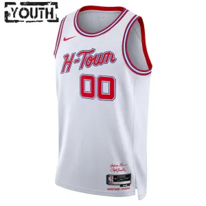 Nike Houston Rockets Trikot Personalisiert City Edition 23/24 Swingman Weiß Für Kinder