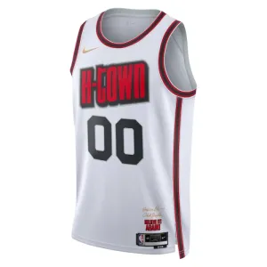 Nike Houston Rockets Trikot Personalisiert City Edition 24/25 Swingman Weiß Für Herren
