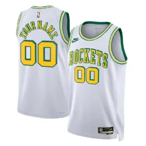 Nike Houston Rockets Trikot Personalisiert Classic Edition 22/23 Swingman Weiß Für Herren