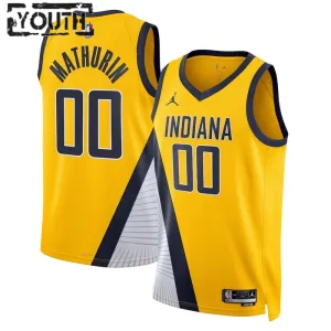 Jordan Indiana Pacers Bennedict Mathurin 00 Trikot Statement Edition Swingman Navy Für Kinder