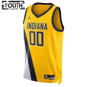 Jordan Indiana Pacers Bennedict Mathurin 00 Trikot Statement Edition Swingman Navy Für Kinder