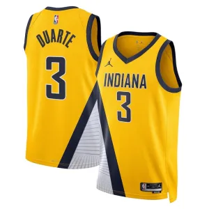 Jordan Indiana Pacers Chris Duarte 3 Trikot Statement Edition Swingman Navy Für Herren
