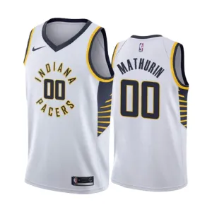 Nike Indiana Pacers Bennedict Mathurin 00 Trikot Association Edition Swingman Weiß Für Herren