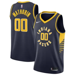 Nike Indiana Pacers Bennedict Mathurin 00 Trikot Icon Edition Swingman Navy Für Herren