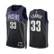 Nike Indiana Pacers Myles Turner 33 Black Trikot City Edition 22/23 Swingman Navy Für Herren