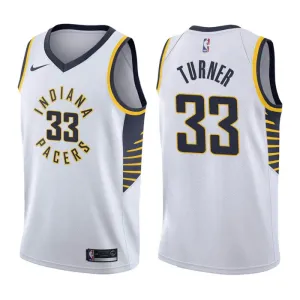 Nike Indiana Pacers Myles Turner 33 Trikot Association Edition Swingman Weiß Für Herren