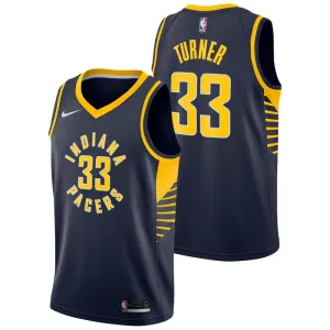 Nike Indiana Pacers Myles Turner 33 Trikot Icon Edition Swingman Navy Für Herren