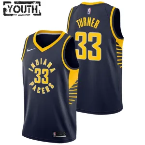 Nike Indiana Pacers Myles Turner 33 Trikot Icon Edition Swingman Navy Für Kinder