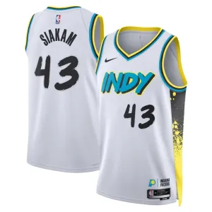Nike Indiana Pacers Pascal Siakam Trikot City Edition 24/25 Swingman Weiß Für Herren