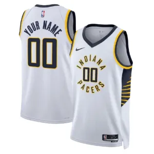 Nike Indiana Pacers Trikot Personalisiert Association Edition Swingman Weiß Für Herren