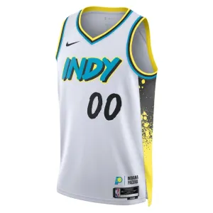 Nike Indiana Pacers Trikot Personalisiert City Edition 24/25 Swingman Weiß Für Herren