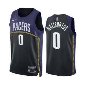 Nike Indiana Pacers Tyrese Haliburton 0 Black Trikot City Edition 22/23 Swingman Navy Für Herren Nike Indiana Pacers Tyrese Haliburton 0 Black Trikot City Edition 22/23 Swingman Navy Für Herren