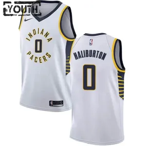 Nike Indiana Pacers Tyrese Haliburton 0 Trikot Association Edition Swingman Weiß Für Kinder