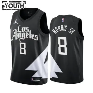 Jordan LA Clippers Marcus Morris SR 8 Trikot Statement Edition Swingman Schwarz Für Kinder