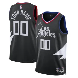 Jordan LA Clippers Trikot Personalisiert Statement Edition Swingman Schwarz Für Herren