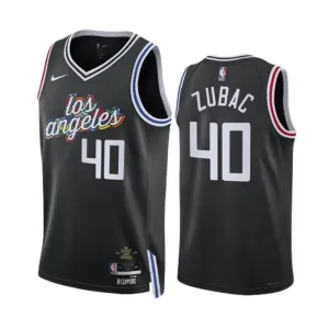 Nike LA Clippers Ivica Zubac 40 Trikot City Edition 22/23 Swingman Schwarz Für Herren Nike LA Clippers Ivica Zubac 40 Trikot City Edition 22/23 Swingman Schwarz Für Herren