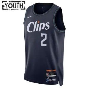 Nike LA Clippers Kawhi Leonard Trikot City Edition 23/24 Swingman Navy Für Kinder