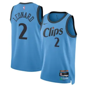 Nike LA Clippers Kawhi Leonard Trikot City Edition 24/25 Swingman Blau Für Herren