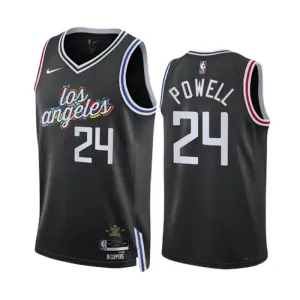 Nike LA Clippers Norman Powell 24 Trikot City Edition 22/23 Swingman Schwarz Für Herren
