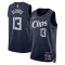 Nike LA Clippers Paul George Trikot City Edition 23/24 Swingman Navy Für Herren