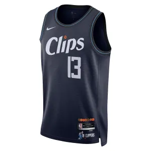 Nike LA Clippers Paul George Trikot City Edition 23/24 Swingman Navy Für Herren