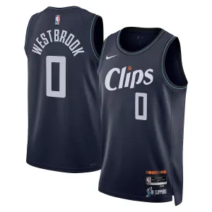 Nike LA Clippers Russell Westbrook Trikot City Edition 23/24 Swingman Navy Für Herren