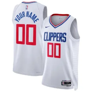 Nike LA Clippers Trikot Personalisiert Association Edition Swingman Weiß Für Herren