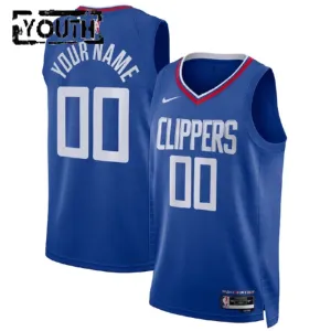 Nike LA Clippers Trikot Personalisiert Icon Edition Swingman Blau Für Kinder