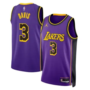 Jordan Los Angeles Lakers Anthony Davis 3 Trikot Statement Edition Swingman Lila Für Herren