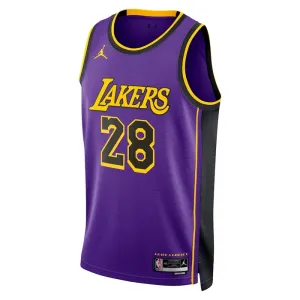 Jordan Los Angeles Lakers Rui Hachimura 28 Trikot Statement Edition Swingman Lila Für Herren