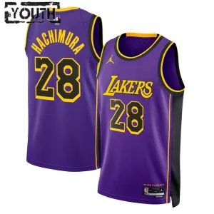 Jordan Los Angeles Lakers Rui Hachimura 28 Trikot Statement Edition Swingman Lila Für Kinder
