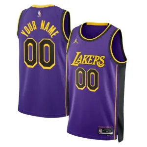 Jordan Los Angeles Lakers Trikot Personalisiert Statement Edition Swingman Blau Für Herren