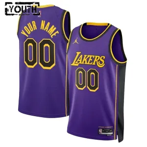 Jordan Los Angeles Lakers Trikot Personalisiert Statement Edition Swingman Blau Für Kinder