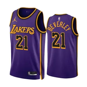 Los Angeles Lakers Patrick Beverley 21 Trikot Statement Edition Swingman Lila Für Herren Los Angeles Lakers Patrick Beverley 21 Trikot Statement Edition Swingman Lila Für Herren