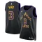 Nike Los Angeles Lakers Anthony Davis Trikot City Edition 23/24 Swingman Schwarz Für Herren