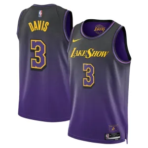 Nike Los Angeles Lakers Anthony Davis Trikot City Edition 24/25 Swingman Lila Für Herren