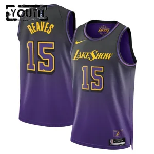 Nike Los Angeles Lakers Austin Reaves Trikot City Edition 24/25 Swingman Lila Für Kinder