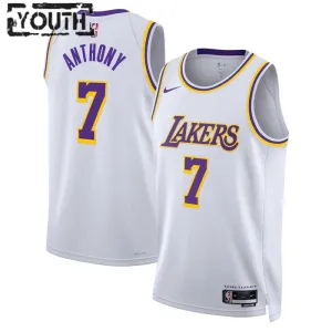 Nike Los Angeles Lakers Carmelo Anthony 7 Trikot Association Edition Swingman Weiß Für Kinder