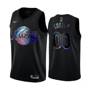 Nike Los Angeles Lakers HWC Iridescent Edition Trikot Personalisiert Swingman Schwarz Für Herren Nike Los Angeles Lakers HWC Iridescent Edition Trikot Personalisiert Swingman Schwarz Für Herren