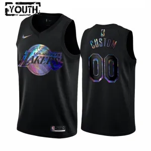 Nike Los Angeles Lakers HWC Iridescent Edition Trikot Personalisiert Swingman Schwarz Für Kinder Nike Los Angeles Lakers HWC Iridescent Edition Trikot Personalisiert Swingman Schwarz Für Kinder