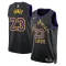 Nike Los Angeles Lakers Lebron James Trikot City Edition 23/24 Swingman Schwarz Für Herren