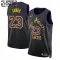 Nike Los Angeles Lakers Lebron James Trikot City Edition 23/24 Swingman Schwarz Für Kinder